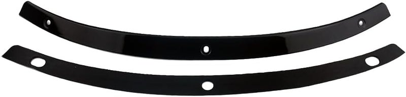 Twinyan Motorcycle Windscreen Windshield Trim Gloss Black Steel Smooth Compatible for Harley Davidson Touring Street Glide Electra Glide Ultra Limited Tri Glide 2014-2023 - Image 1